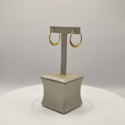 5.6g 22ct Gold Classic Hoop Earrings