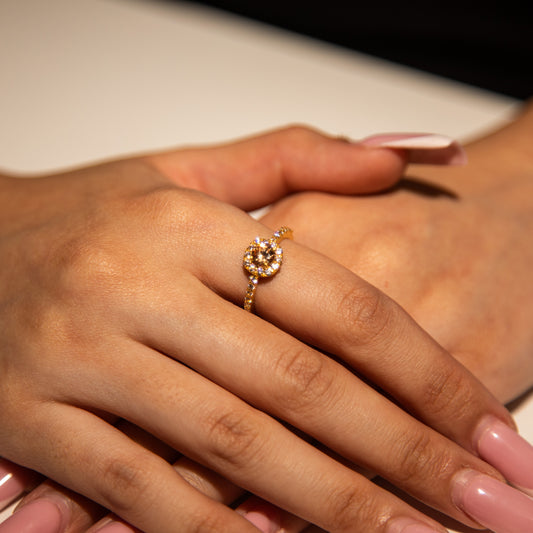 3.1g 22ct Gold Bronze Gem Heritage Statement Ring