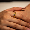 3.3g 22ct Gold Leaf Pattern Heritage Band - Size M