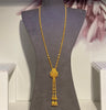38.1g 22ct Gold Filigree Long Mala Necklace