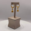 9.0g 22ct Gold Classic Hoop Dangle Filigree Earrings