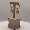 9.0g 22ct Gold Hoop Chandelier Dangle Earrings