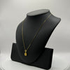 4.7g 22ct Gold Flower Pendant + Chain Necklace