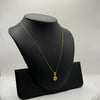4.7g 22ct Gold Flower Pendant + Chain Necklace