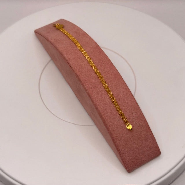 5g 22ct Gold Braided Grace Bracelet