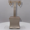 5.3g 22ct Gold Diamonte Dangle Earrings