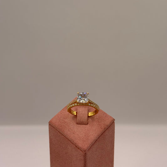 4.6g Elysian Princess Gold Double Ring Set