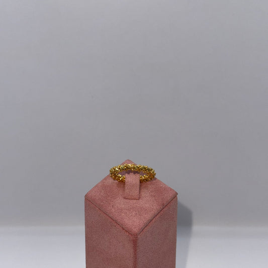 2.8g Imperial Bead Bloom Gold Ring