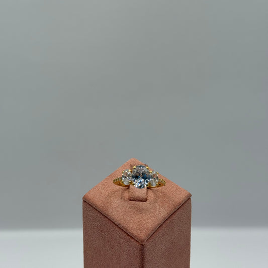 3.3g Timeless Trinity Oval Gold Ring